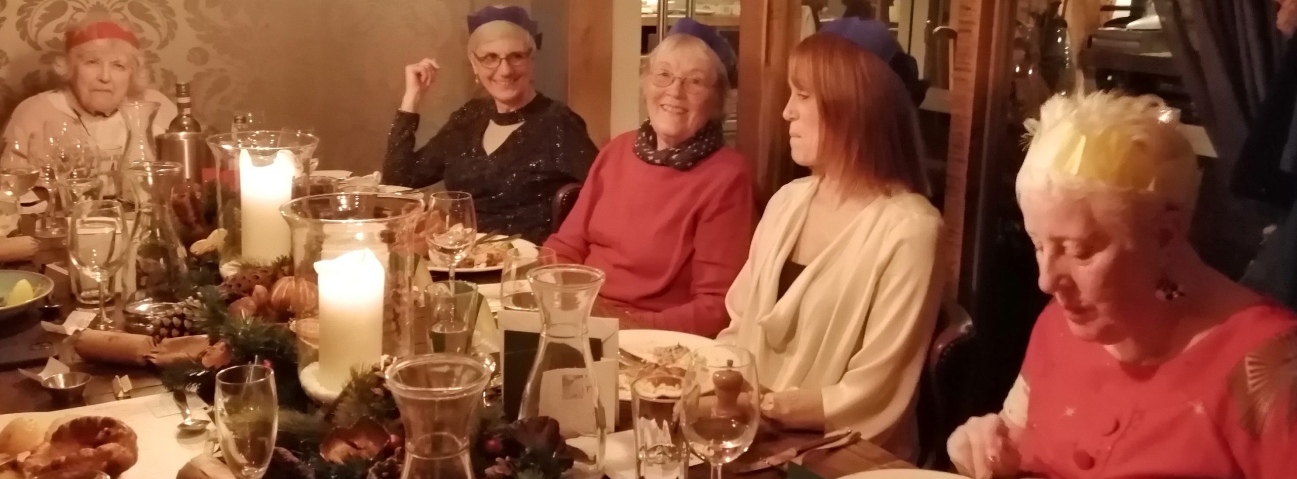 Photo of Scrutiny Panel members at Christmas meal